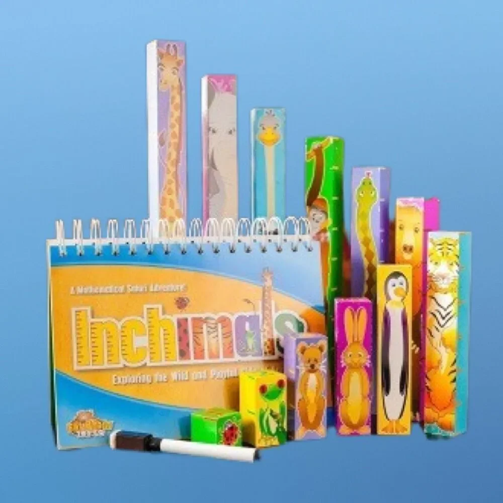 Fat Brain Toy Co Inchimals­ Learning Wooden Math Game Toy